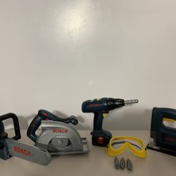 Toy Power Tool Set By Bosch (Battery Operated) $35 Excellent Condition P/U IN OAK CLIFF - Cash Only