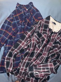Plaid long sleeves