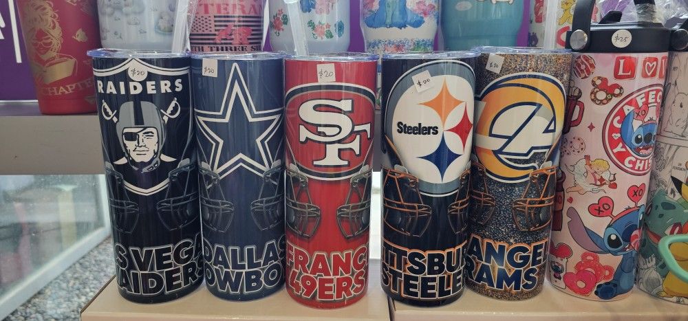 Your Favorite Football Team 20oz Stainless Steel Double-walled Tumbler