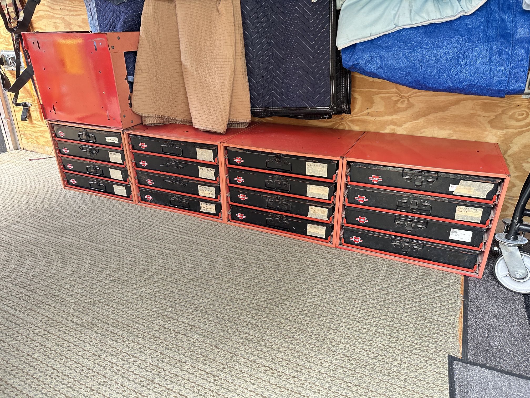 Vintage Wurth Mechanic Organizer Drawer Cabinet 