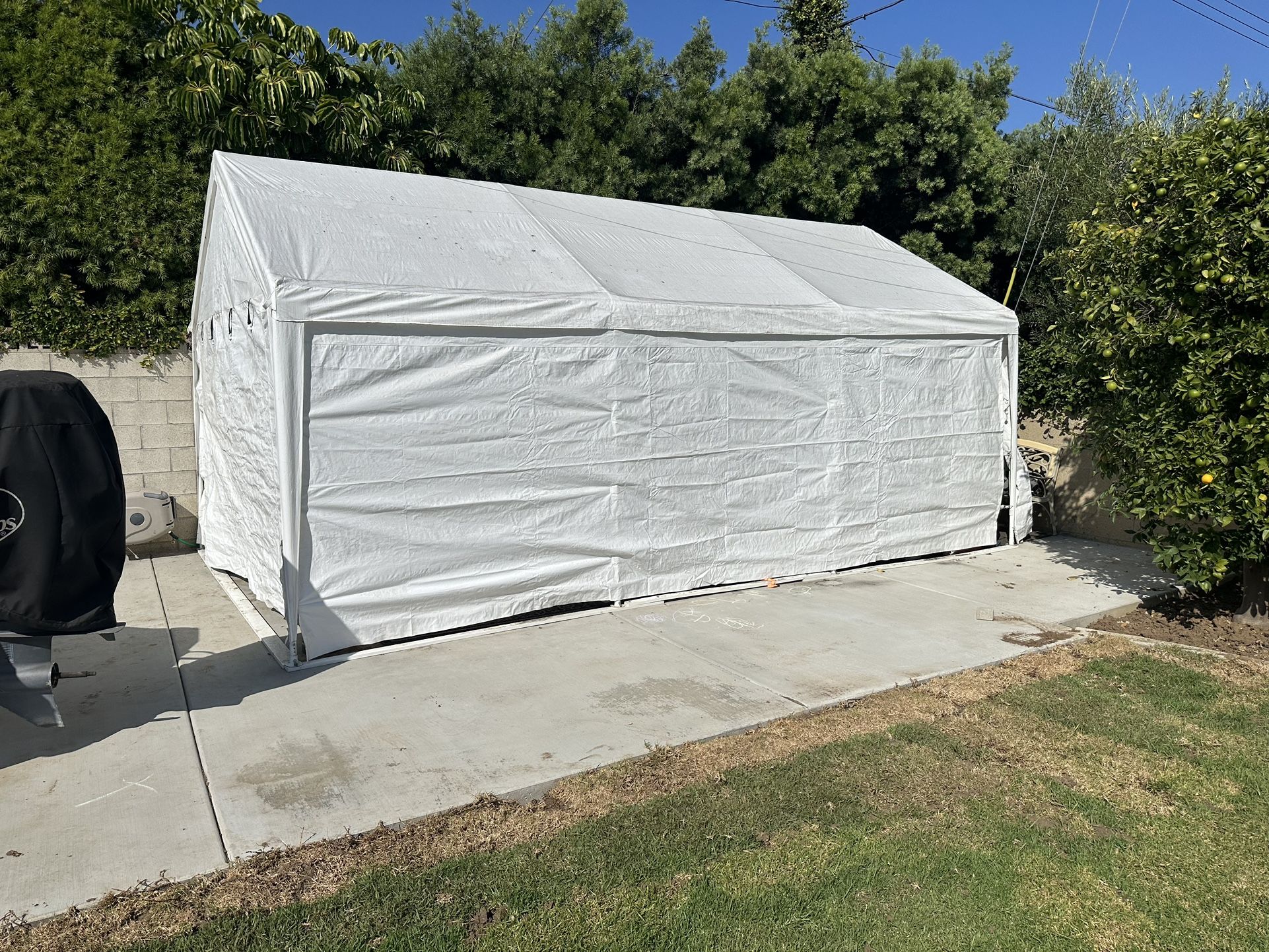 20x12 Carport Text Portable Shed Heavy Duty