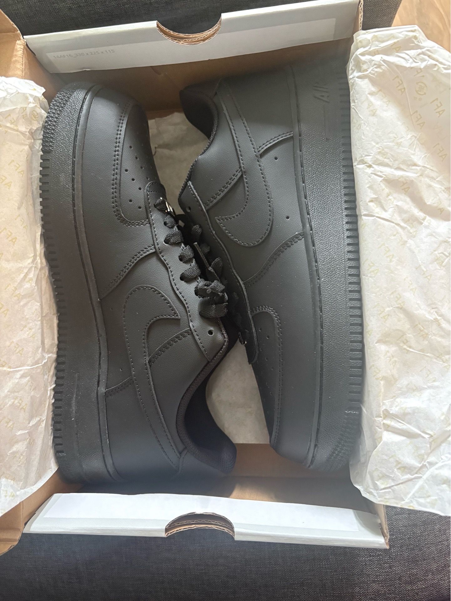 Nike Air Force one low top black 1