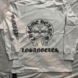 Chrome Hearts White Long Sleeve Tee Shirt