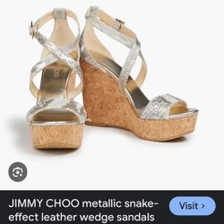 Beautiful Jimmy Choo Wedge In New Condition Sz 39 Asking $100 