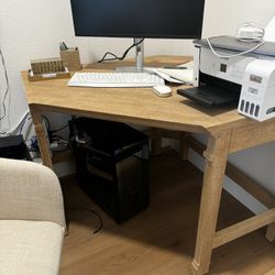 Wood Corner Pottery Barn Desk