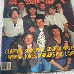 VTG Rolling Stone Magazine Jan 19 1984 Issue # 413 Clapton,Beck,Page,Cocker,Watts,Wyman,Jones,Rodger’s,Lane