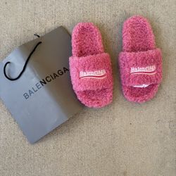 Pink Balenciaga Slides