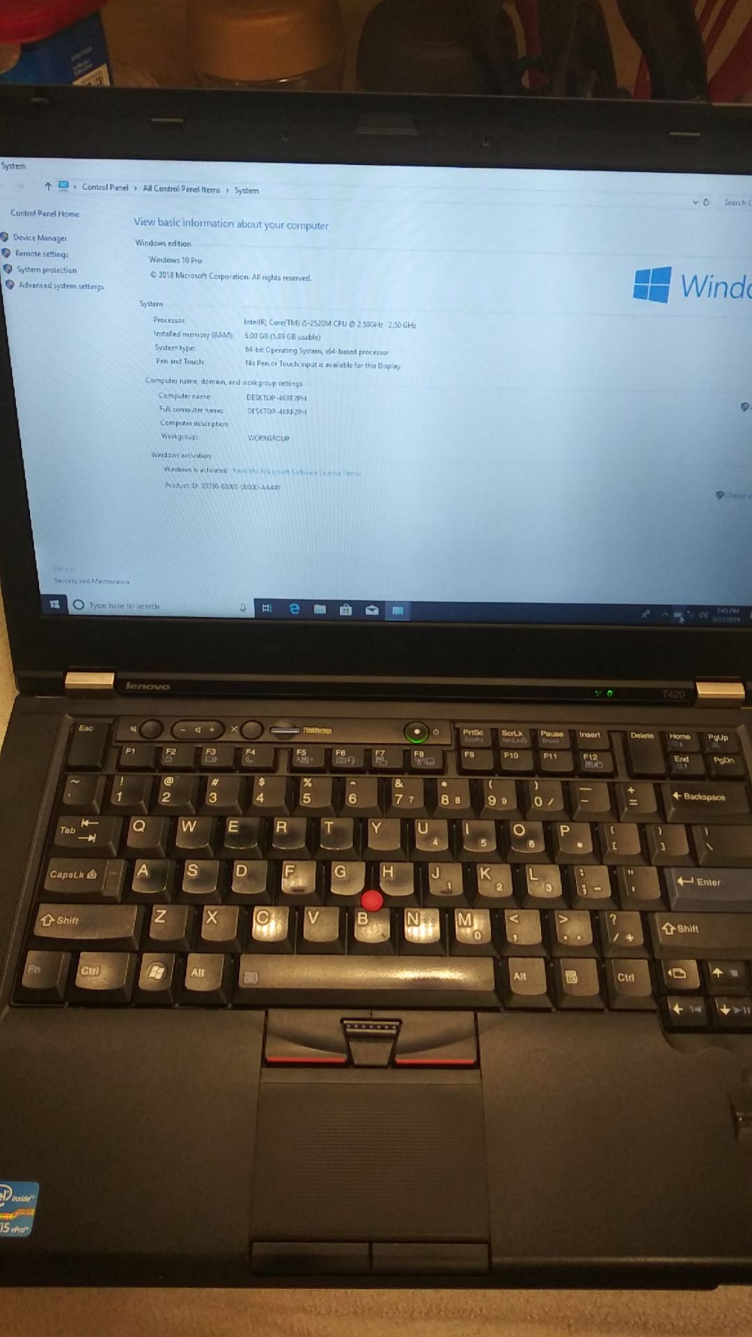 Lenovo T420 i5 Ram 6 GB 320 HD