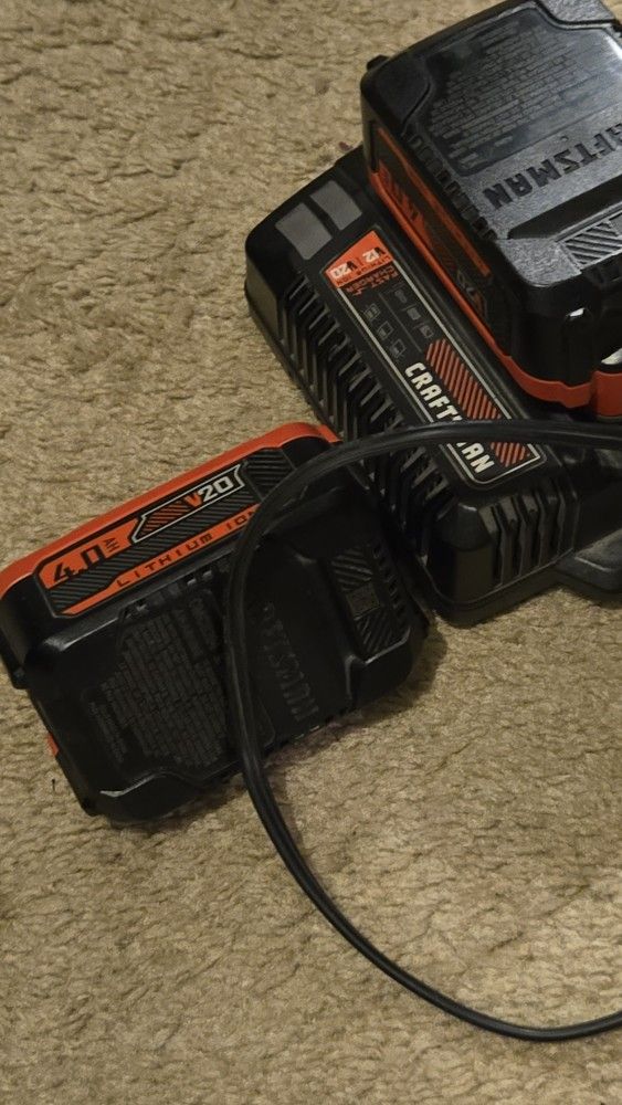 Craftsman V20 4.0 Batteries & Charger