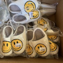 Happy face slippers
