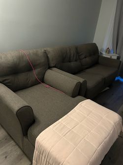 FREE — Sofa with Chaise - must pick up
