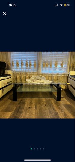 Glass (thick) coffee table