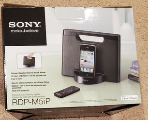 Sony RDPM5IP 30-Pin iPhone/iPod Portable Speaker Dock (Black)
