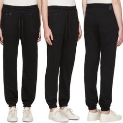 R13 black cotton high rise boy joggers sweatpants loungewear size XS extra small