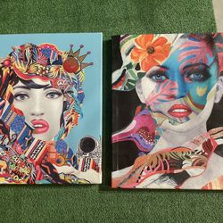 2 Canvas Paintings  