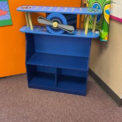 Kid Kraft Blue Airplane Shelf 