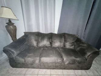Brown Velvet Couch