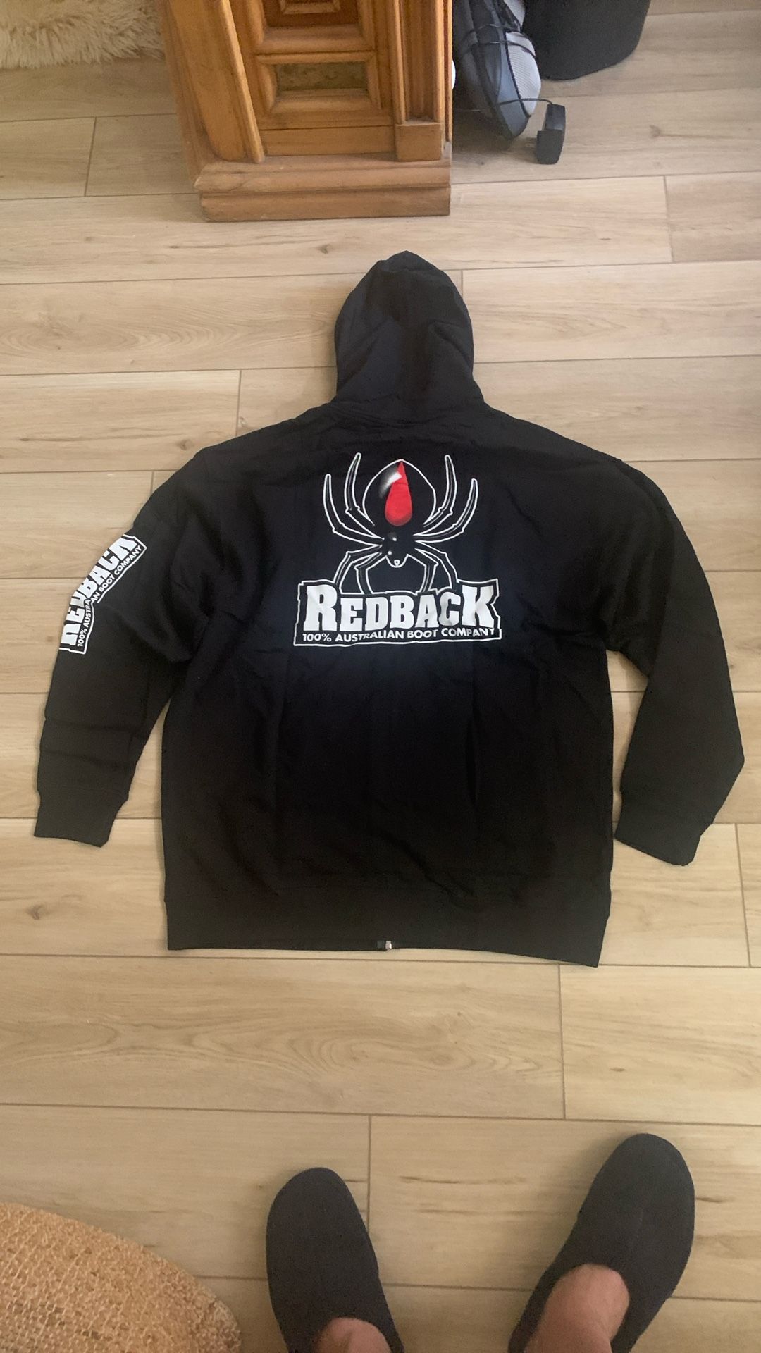 Original Redback new xxl black hoodie with front pocket