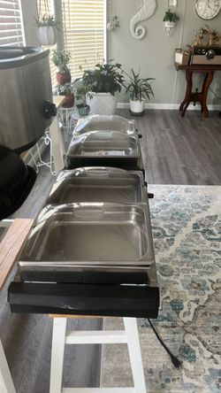 2- Broil King buffet servers $200 for both they sell for $350 each online