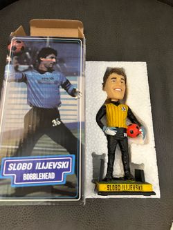 SLOBODAN ILIJEVSKI 'SLOBO' SOCCER BOBBLEHEAD ST. LOUIS STEAMERS WITH BO