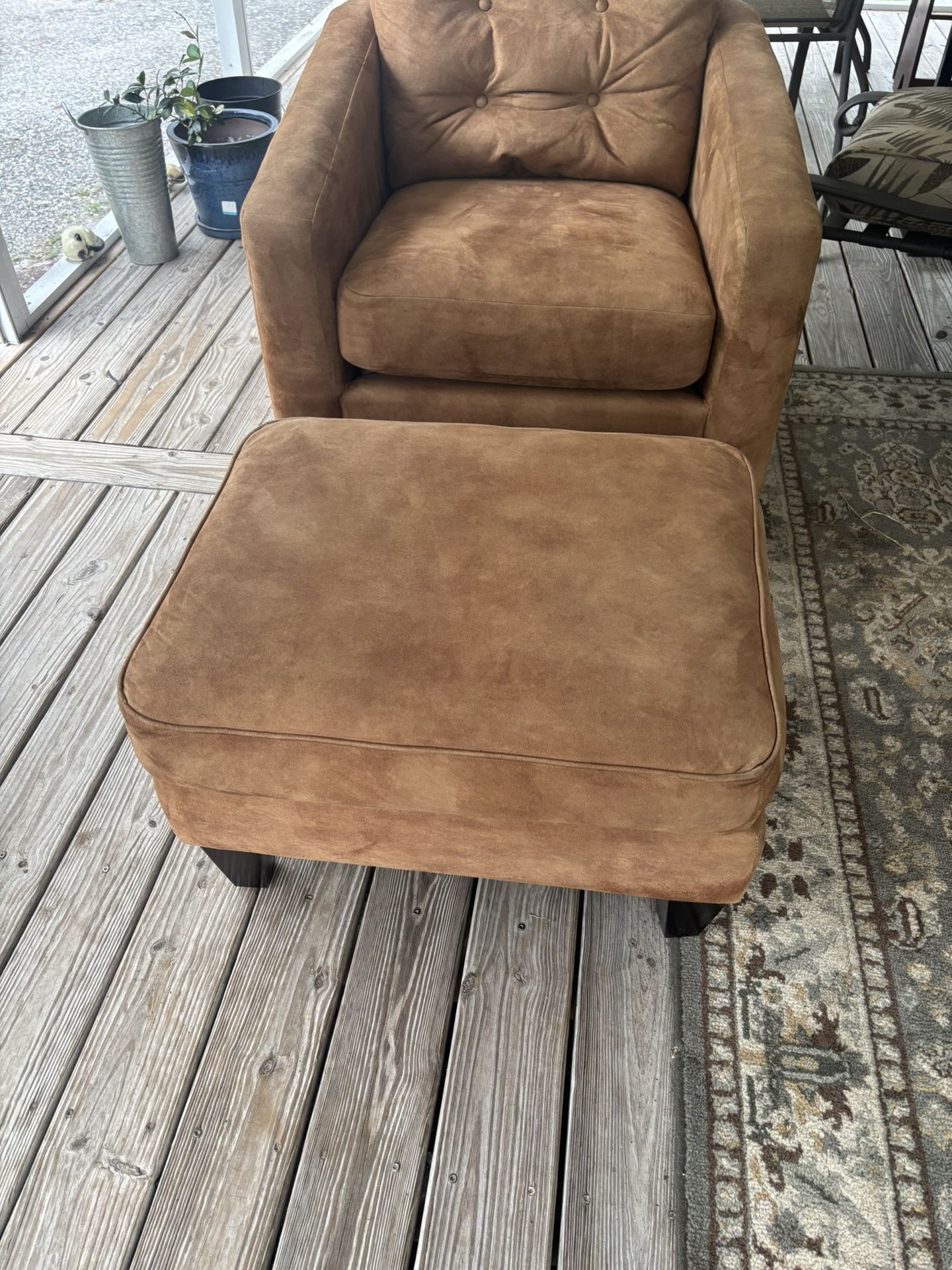 La-Z-Boy chair with ottoman