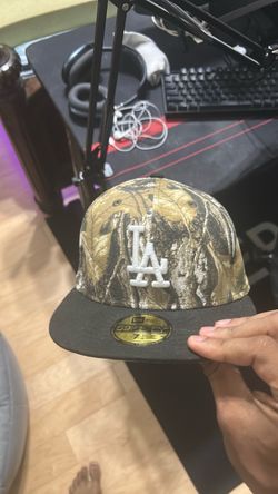 LA dodgers real tree camo hat