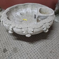 Vintage Cement Angel Water Fountain