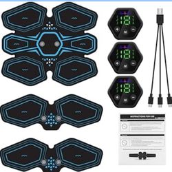 Muscle Stimulator for Arms, Abdomen, Thighs and Buttocks, Body Control System 4M, (Navy Blue)