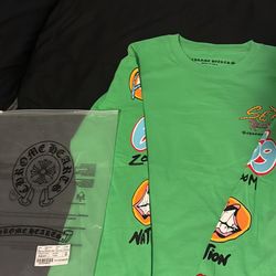 green matty boy chrome hearts long sleeve