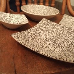 Cute Little Set. Plates, Bowl. BIA