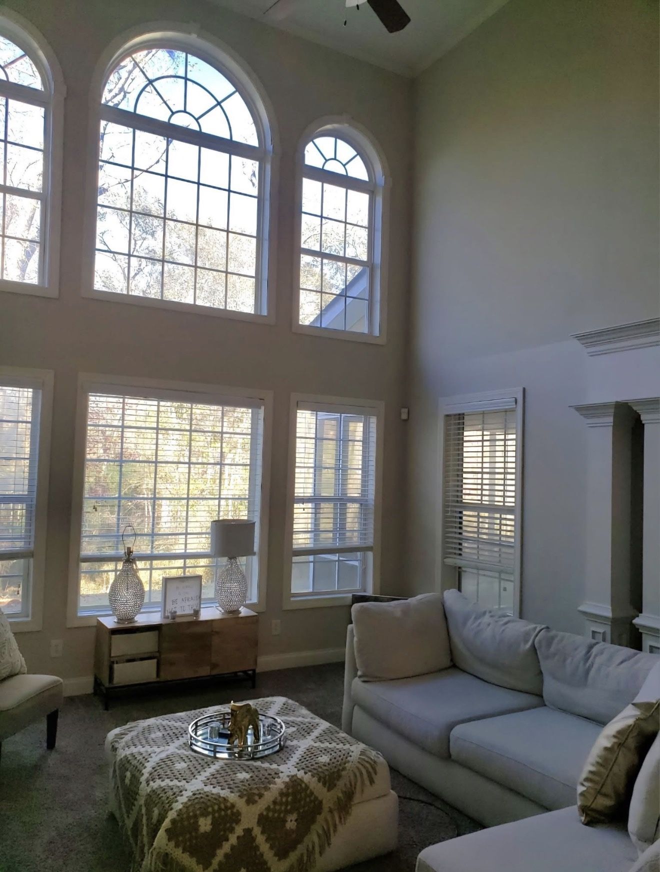 Large L Shaped Sectional W/ Ottoman