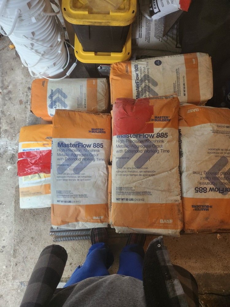 Expired Construction Grade Grout Bags For Sale Or Best OFFER $100 For All