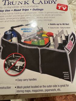 New 3 section collapsible trunk caddy