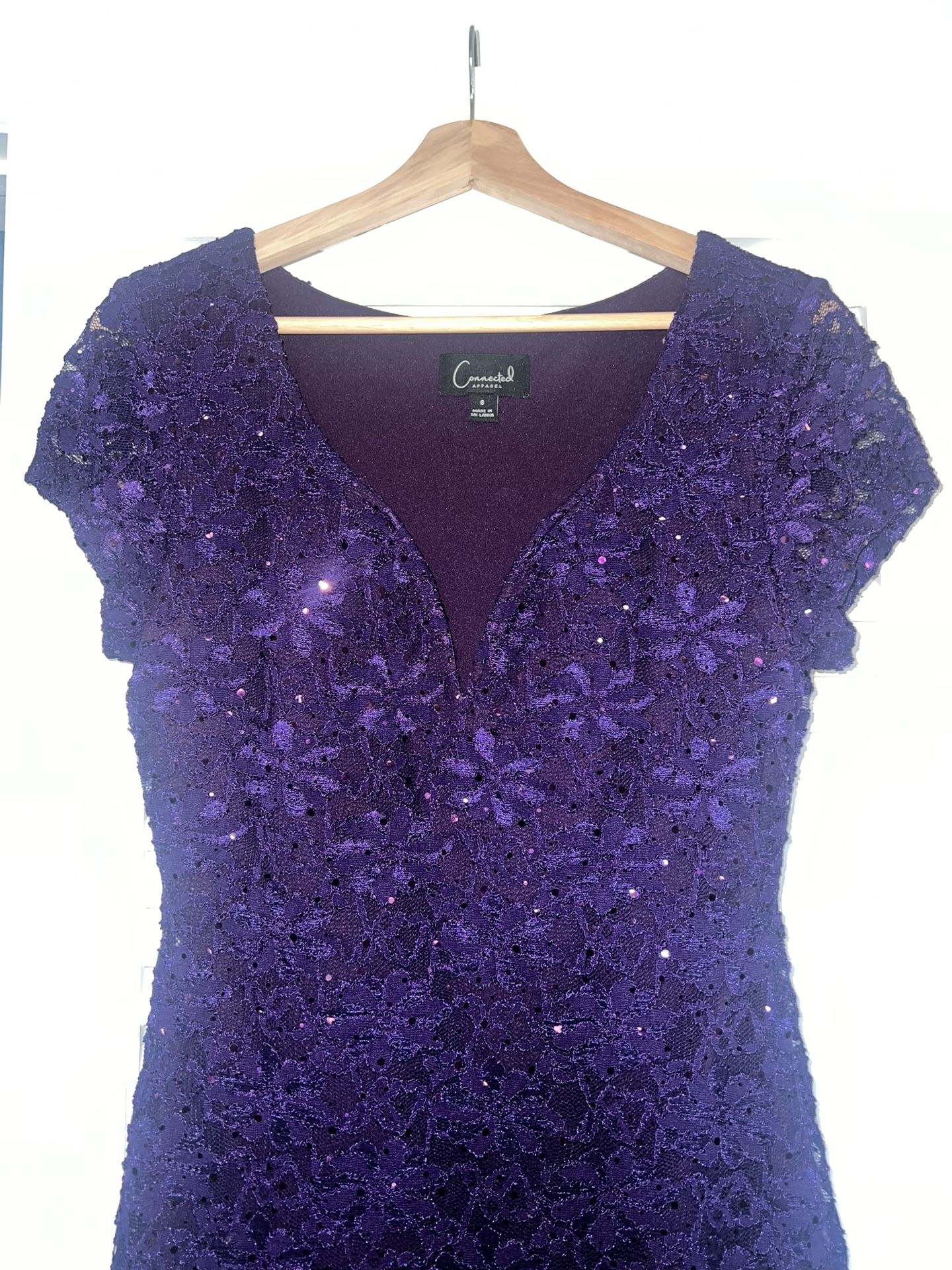 Purple Sequin Dress Size 6