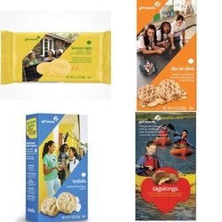 GIRL SCOUT COOKIES! Lemon Ups, Tagalongs, Do-Si-Dos, and Trefoils.