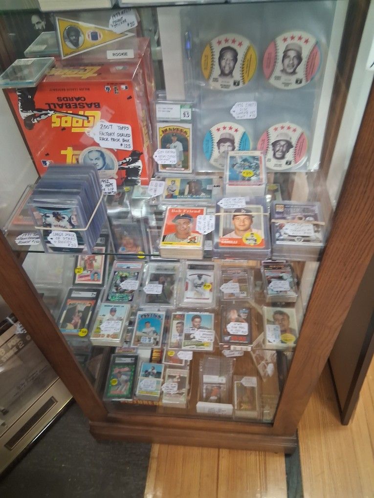 Baseball Cards ,barbies, Dishes,