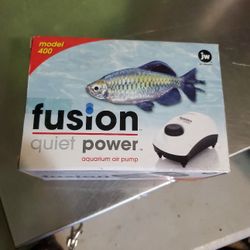 Fusion Quiet Power Aquarium Air Pump Model 400 Fish Tank Bubbler Adjustable NEW