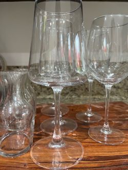 Moving Sale: Wine Glasses & Carafe
