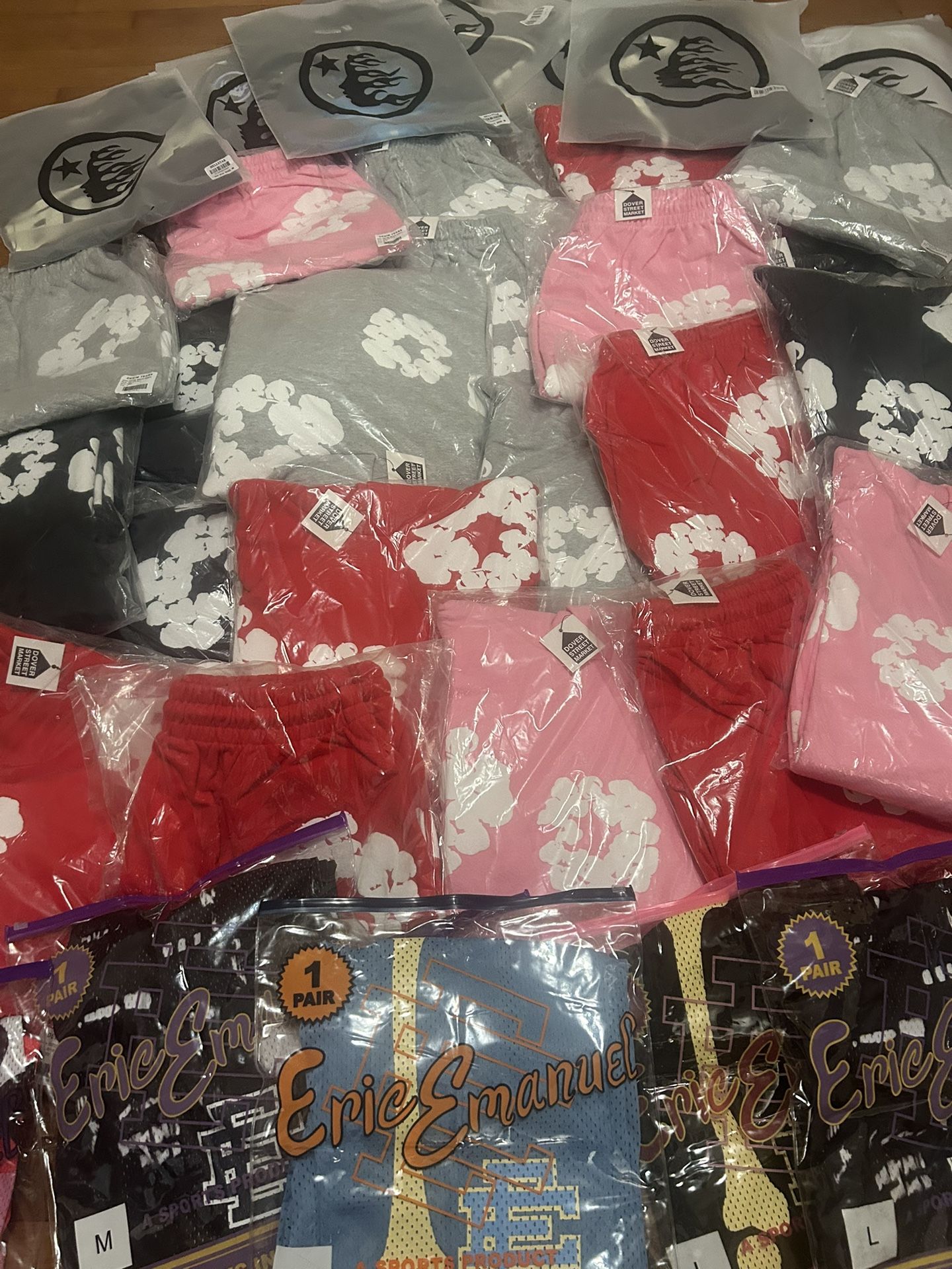 Denim Tears Hoodies/shorts, Hellstar Shirts/ Shorts, EE’s