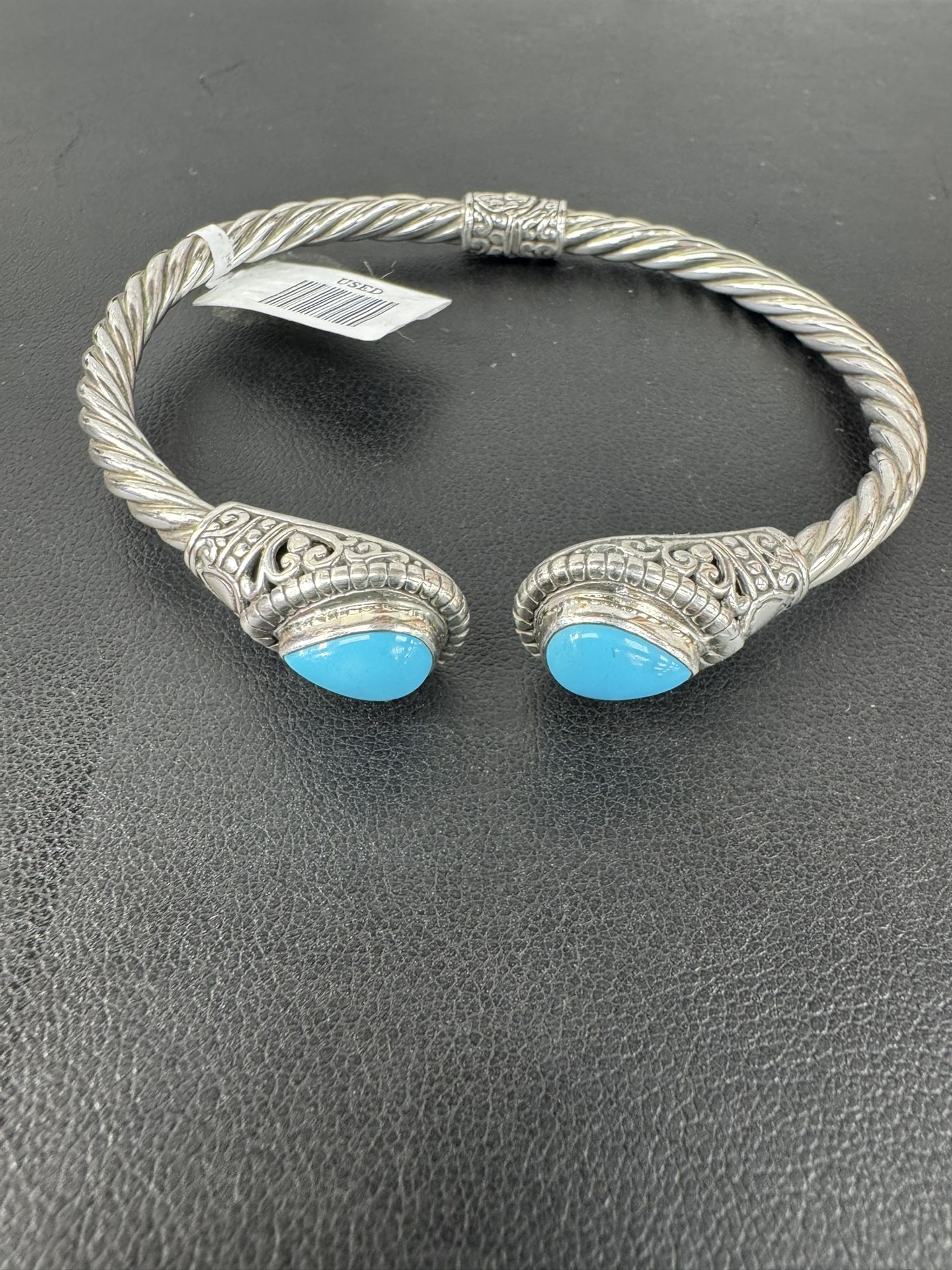 925 TURQUOISES CUFF BRACELET 