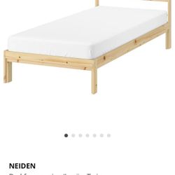Twin XL Wooden Bed Frame with slats 