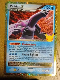 Palkia LV.X Holo Pokémon Card