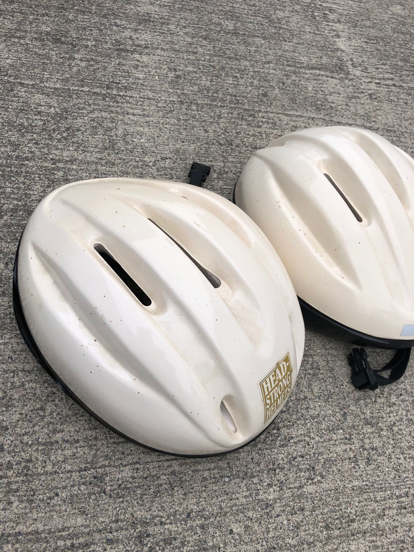 2 like new youth helmets