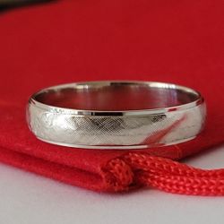 ❤️14k Size 6.5 Beautiful Solid White Gold Classic Band Ring!/ Anillo de Banda de Oro Blanco! 👌🎁Post Tags: Anillo de Oro Blanco