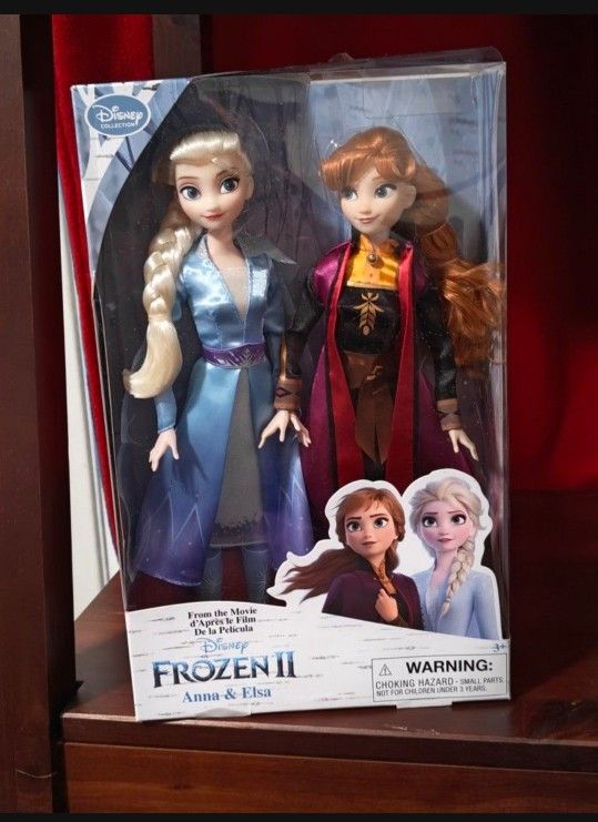 Disney Frozen 2 Anna & Elsa Doll Set, New