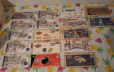 Denver Broncos,  Colorado Avalanche,  and Colorado Rockies Collectable Envelopes