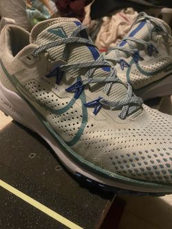 Nike React Pegasus Trail 4 Light Silver Racer Blue DJ6158-005 Men's Size 13