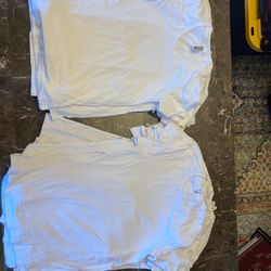 25 New White Cotton T-Shirts—Ideal for Yoga or Printing—Sizes S, M and L, Available for pickup in Palm Coast, or shipping for $10