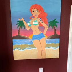 Hand Painted One Piece Nami Painting