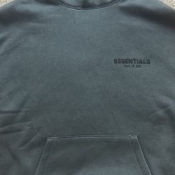 Black Essential Hoodie 